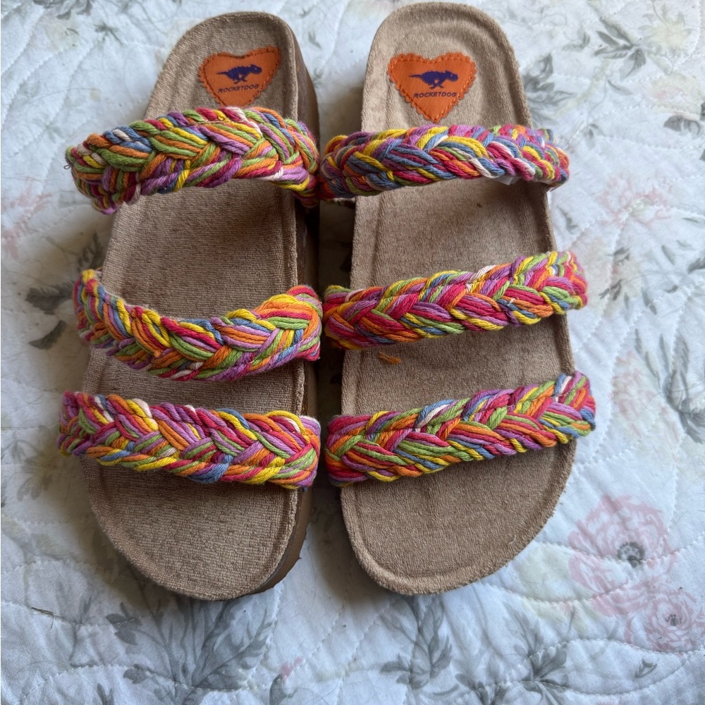Rocket Dog Multicolor Braided Sandals